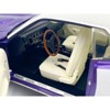 1971 Plymouth Barracuda Violet Metallic and White with White Vinyl Top Limited Edition 1/18 Diecast Model Car by ACME - 3 of 4