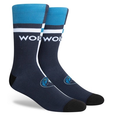 NBA Minnesota Timberwolves Split Crew Socks - L