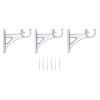 Kenney Fast Fit Easy Install Jayden 3/4" Decorative Window Curtain Rod, 42-120", Brushed Nickel - 4 of 4