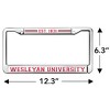 Wesleyan University Full Size Standard License Plate Metal Frame - 4 of 4