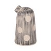 Ceramic Vase with Polka Dot & Striped Design - Modern Decorative Flower Holder - Rustic Home Decor for Living Room, Bedroom, or Office - 11" Blue - 2 of 4