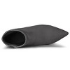 Allegra K Women's Pointed Toe Zip Stiletto Kitten Heel Ankle Booties - 4 of 4
