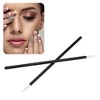 Unique Bargains Short Nylon Eyeliner Eye Makeup Brushes Applicators Black White 50 Pcs - 2 of 4