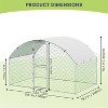 Large Metal Chicken Coop, Heavy Duty Chicken Pen, Walk-in Poultry Cage Hen House with Waterproof and Anti-UV Cover for Outdoor Backyard Farm Use - 3 of 4