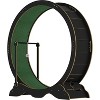 45 Inch Cat Exercise Wheel, Solid Wood Cat Treadmill with Detachable Carpeted Runway & Safety Lock - 2 of 4