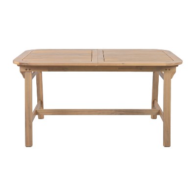 Christopher Knight Home Monture Outdoor Acacia Wood Expandable Dining Table with Slatted Top