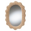 bali & pari Makoto Scalloped Natural Rattan Wall Mirror - 2 of 4