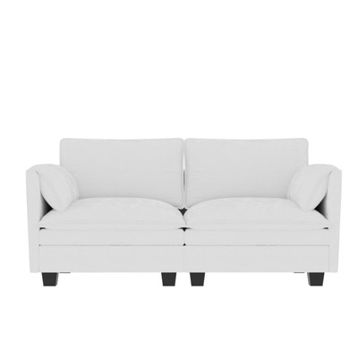 Christopher Knight Home Meroy Mid Century Modern 74.27'' Loveseat Sofa with Side Pocket