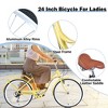 7 Speed, Steel Frame, Multiple Colors 24 Inch Ladies Bicycle, Beach Cruiser Bike, with Front and Rear Double V Brakes, City Commuter Bikes For Cycling - 2 of 4