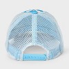 Boys' Checkered Baseball Hat - Cat & Jack™️Blue/White: Lightweight, Adjustable, Partial Lining, Hand Wash, Kids One Size - 2 of 3