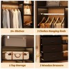 Aheaplus Freestanding Closet Organizer System with 3 Drawers - 4 of 4
