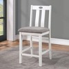NicBex 5-Piece Vintage Style Dining Table Set & Armless Chairs for Kitchen,Dining Room,Modern Dinette Set with Solid Wood Frame - 4 of 4
