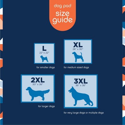Large Blue and White Smart Prints Dog Training Pads
