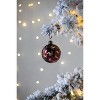 Gulches Set of 12 Stunning 3" Glass Christmas Ball Ornaments - Artistic Decorative Hanging Accents Designed by Riccardo for Elegant Holiday Decor - 3 of 4