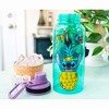 Silver Buffalo Disney Lilo & Stitch Pineapple 32-Ounce Twist Spout Water Bottle And Sticker Set - 2 of 4