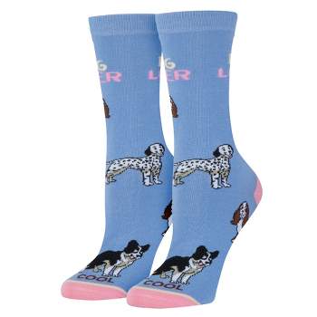 Cool Socks, Dog Lover, Funny Novelty Socks, Medium