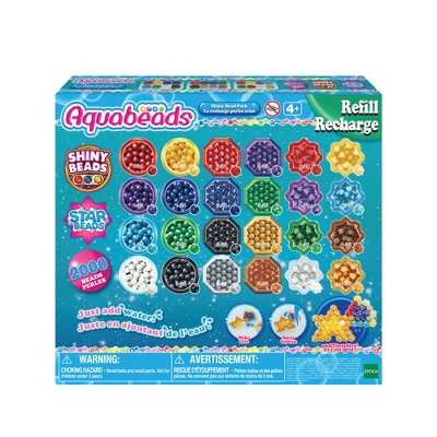 Aquabeads Star Bead Pack, Arts & Crafts Bead Refill Kit For Children - Over  800 Star Beads In 8 Colors, Ages 4 And Up : Target