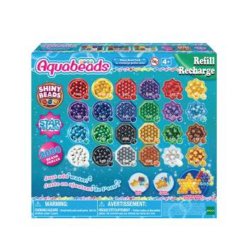 Aquabeads Shiny Bead Pack, Arts & Crafts Bead Refill Kit for Children - over 2000 Shiny Beads