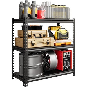 5-Tier Storage Shelves,Steel Garage Shelving Unit,Adjustable Industrial Rack,Matte Metal Standing Shelf for Warehouse,Basement,Kitchen,Workshop - 1 of 4