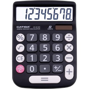 CD-8185 8-Digit Home and Office Calculator (Black) - 1 of 4