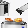 Elite Cuisine 4-Slice Digital Long Slot Toaster - Stainless Steel - 2 of 4