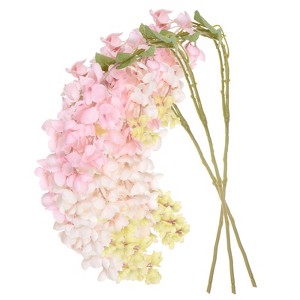 Unique Bargains Silk Durable UV-resistant Artificial Plant 3 Pcs - 1 of 4