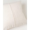 Slickblue Handwoven Cotton Throw Pillow with Insert, Ribbed Accent Cover, Square Cushion, 18x18 or 20x20, 3 Color Option - 2 of 3