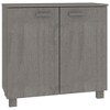 vidaXL Sideboard HAMAR Light Gray 33.5 in.x13.8 in.x31.5 in. Solid Wood Pine - 2 of 4
