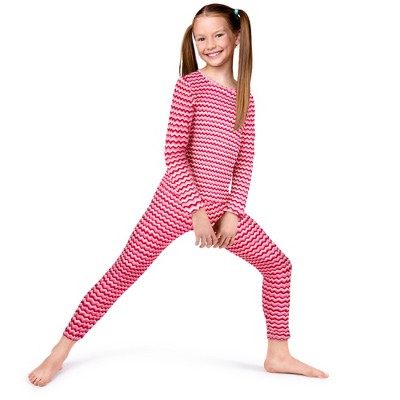 Rocky Thermal Underwear for Girls, Long Johns Fleece Lined Set, Shirt & Pants, Base Layer