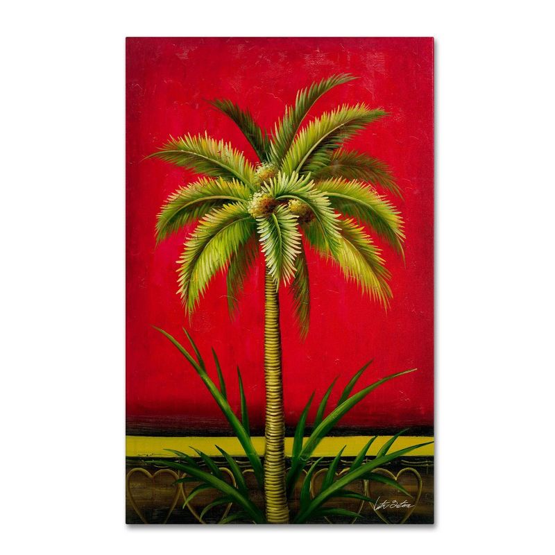 16&#34; x 24&#34; Tropical Palm I by Victor Giton - Trademark Fine Art, 1 of 6