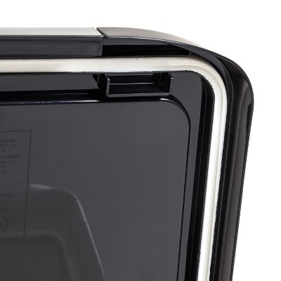 Clear Black 25 lb Airtight Plastic Pet Food Container