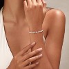Dainty Gold Bracelet for Women 18K Gold Plated Tennis Evil Eye Cross Bracelet Trendy Classic Festival Jewelry Gifts - 3 of 4