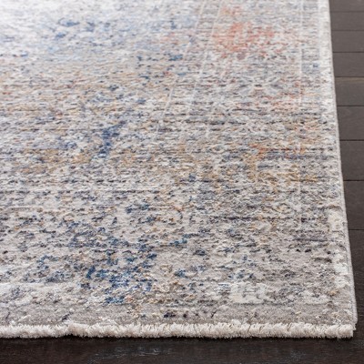 Safavieh 2'6" x 4' Gray and Blue Hand-Knotted Wool Area Rug