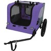 LAOTIES Foldable Dog Bike Trailer for Small Dogs And Cargo,Heavy Duty Dog Carrier with 16" Wheels,Hitch - 2 of 4