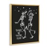 Stupell Industries Dance 'Til We're Dead Skeletons Floating Frame Canvas Art - 2 of 4