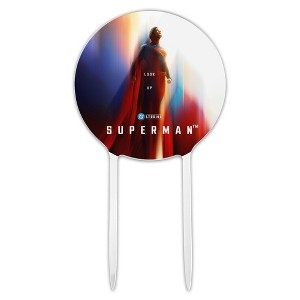Superman 2025 Poster Acrylic Cake Topper Party Decoration for Wedding Anniversary Birthday Graduation - 1 of 4