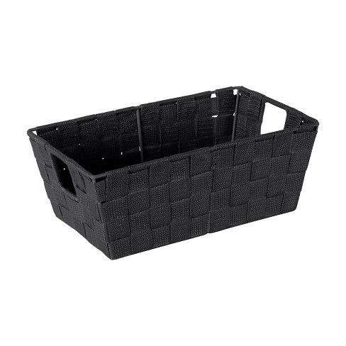 Y-Weave Small Decorative Storage Basket Black - Brightroom™