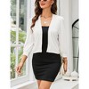 Womens Swetaer Cardigan Open Front Cropped Sweater Cardigan Ribbed Cuff Solid Soft Comfy Cardigan Ligthweight Coats - 3 of 4