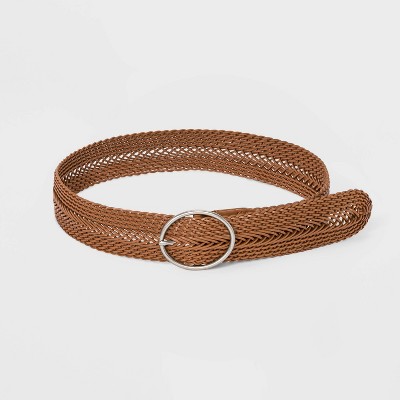 tan braided belt