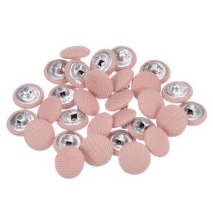 Unique Bargains Suit Dress Blouse Aluminum Fabric Cloth Covered Sewing Buttons 30 Pcs - 1 of 4