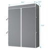 VIPEK Garment Rack Oxford Fabric Cover, Only fit R2 Plus Garment Rack, 46.1"x18.5"x77.6" - 3 of 4