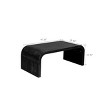 Coolbibila Farmhouse Vintage Crafts Coffee Table,Leisure Coffee Table With MDF Tabletop,Curved Art Deco Design Solid Wood Coffee Table - 4 of 4