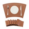 Unique Bargains Heat Resistant Faux Leather Placemats 21 x 12 Inches 6 Pcs - 3 of 4