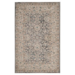Light Gray/Beige Solid Loomed Accent Rug - (3