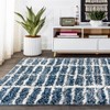 Susa Ogee Moroccan Trellis Shag Area Rug - JONATHAN Y - 4 of 4