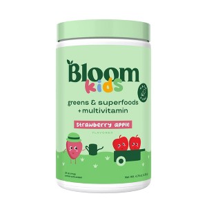 BLOOM NUTRITION Kids' - Greens and Superfoods Powder - Strawberry Apple - 25ct - 1 of 4