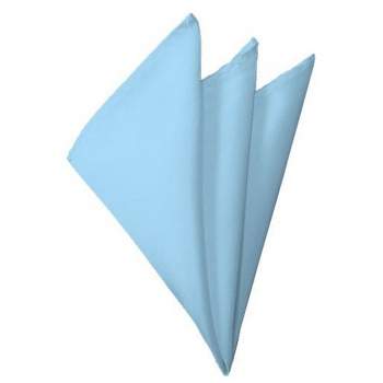 TheDapperTie - Men's Solid Color 10 Inch x 10 Inch Pocket Squares Handkerchief