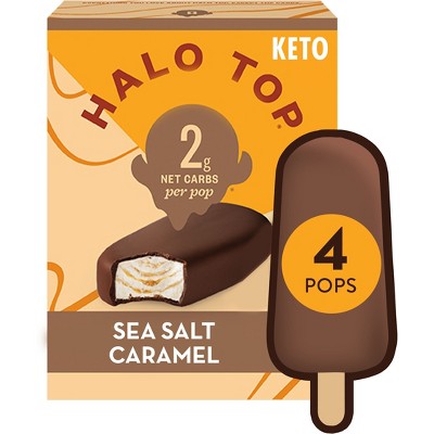 Halo Top Sea Salt Caramel Frozen Keto Bars - 4ct