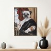 VisioGear Captain's Guard Pug Framed Canvas Wall Art , Wall Decor for Hallway Office Wall Decor, Multicolor, 20.5"*16.5"*1.25" - 2 of 4