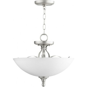 Quorum Lighting Jardin 3-Light Pendant, Satin Nickel, 15W, 12H - 1 of 1